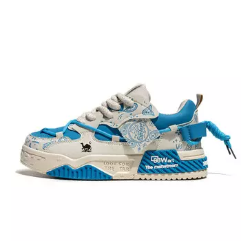 Кеды мужские, обувь для скейтбординга низкая Eastern Camel, белый/зеленый