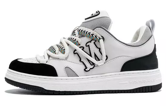 Кеды мужские, обувь для скейтбординга низкая Fairwhale, белый/черный