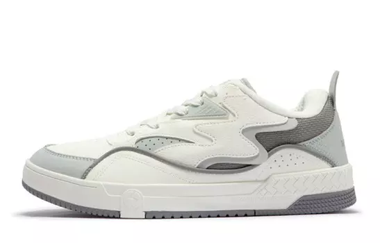 Кеды мужские, обувь для скейтбординга низкая Feather белый/фотон серый 361°