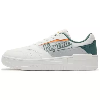 Кеды мужские, обувь для скейтбординга низкая Feather белый/темно-зеленый сосновый 361°