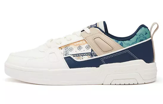 Кеды мужские, обувь для скейтбординга низкая Feather Белый/Туманность Синий 361°