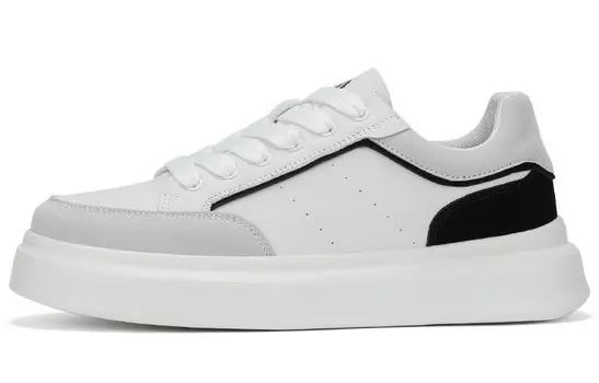 Кеды мужские, обувь для скейтбординга низкая Firs, белый/коричневый