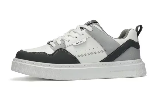 Кеды мужские, обувь для скейтбординга низкая Firs, цвет White Gray