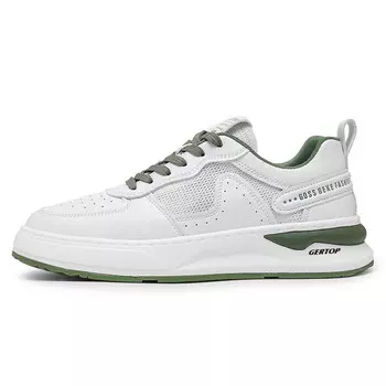 Кеды мужские, обувь для скейтбординга низкая Gertop, белый/коричневый