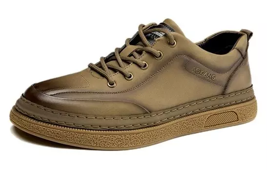 Кеды мужские, обувь для скейтбординга низкая хаки Aokang