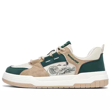 Кеды мужские, обувь для скейтбординга низкая хаки Warrior