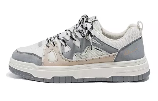 Кеды мужские, обувь для скейтбординга низкая хаки Warrior