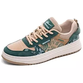 Кеды мужские, обувь для скейтбординга низкая Хаки Зеленый Warrior