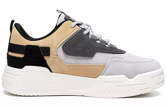 Кеды мужские, обувь для скейтбординга низкая хаки Warrior