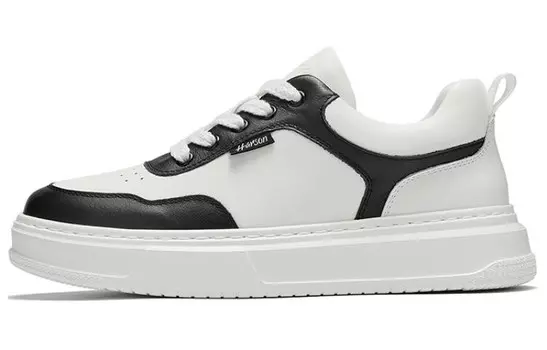 Кеды мужские, обувь для скейтбординга низкая Harson, белый/черный