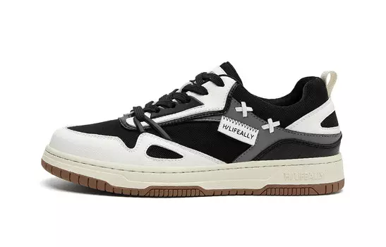 Кеды мужские, обувь для скейтбординга низкая Hla, белый/зеленый