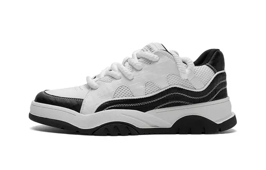 Кеды мужские, обувь для скейтбординга низкая Hla, белый/черный