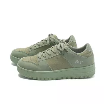 Кеды мужские, обувь для скейтбординга низкая Huanqiu, бежевый/зеленый