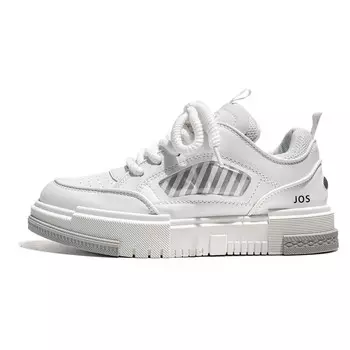 Кеды мужские, обувь для скейтбординга низкая Jioushen, цвет White Gray