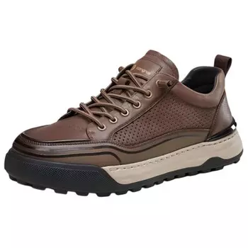 Кеды мужские, обувь для скейтбординга низкая Kangnai, коричневый