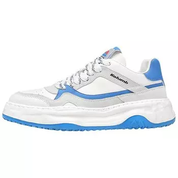 Кеды мужские, обувь для скейтбординга низкая Kolumb, белый/синий