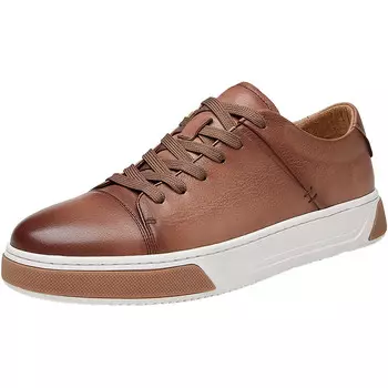 Кеды мужские, обувь для скейтбординга низкая коричневый/белый Auron