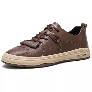 Кеды мужские, обувь для скейтбординга низкая коричневый Oceania Roo