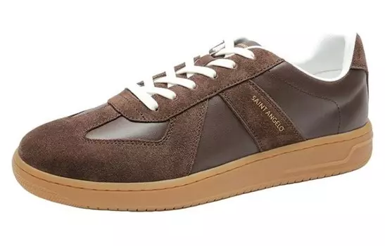 Кеды мужские, обувь для скейтбординга низкая коричневый Saint Angelo