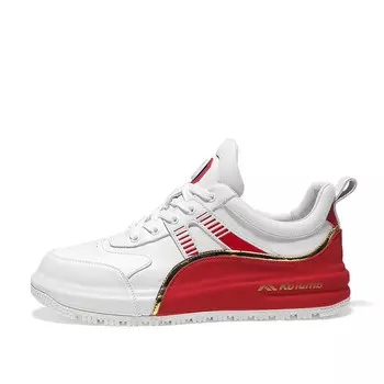 Кеды мужские, обувь для скейтбординга низкая Красный/Белый Kolumb