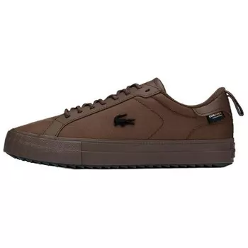 Кеды мужские, обувь для скейтбординга низкая Lacoste, коричневый