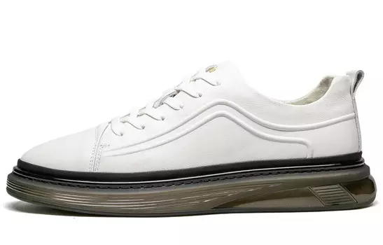 Кеды мужские, обувь для скейтбординга низкая Leaveland, белый