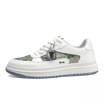 Кеды мужские, обувь для скейтбординга низкая Locke, белый/синий