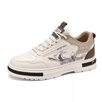 Кеды мужские, обувь для скейтбординга низкая Locke, белый/зеленый