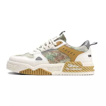 Кеды мужские, обувь для скейтбординга низкая Locke, бежевый/зеленый