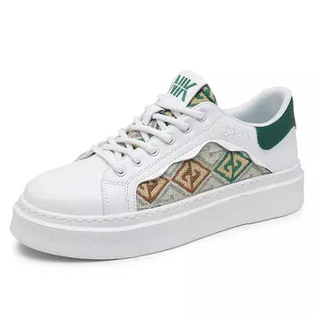 Кеды мужские, обувь для скейтбординга низкая Locke, белый/зеленый