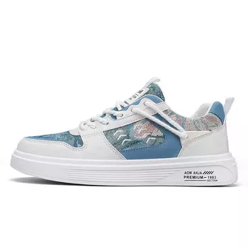 Кеды мужские, обувь для скейтбординга низкая M.M Party, цвет White Gray