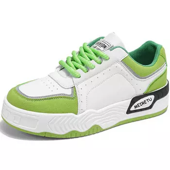 Кеды мужские, обувь для скейтбординга низкая Meiretu, цвет White fruit green