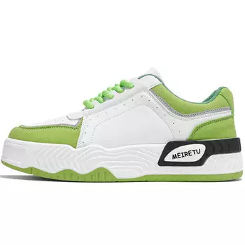 Кеды мужские, обувь для скейтбординга низкая Meiretu, белый/черный