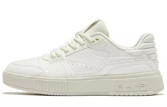 Кеды мужские, обувь для скейтбординга низкая Микрокристаллическая Белый Яичный Молочный Пепел Erke