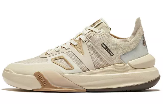 Кеды мужские, обувь для скейтбординга низкая микрокристаллическая белый хаки Erke