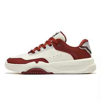 Кеды мужские, обувь для скейтбординга низкая Микрокристаллическая Белый Бордо Красный Erke