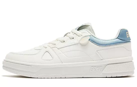 Кеды мужские, обувь для скейтбординга низкая Микрокристаллическая Белый Прозрачный Горный Синий Erke