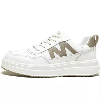 Кеды мужские, обувь для скейтбординга низкая Mulinsen, цвет White/Khaki