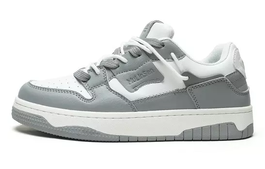 Кеды мужские, обувь для скейтбординга низкая Mulinsen, цвет White Gray