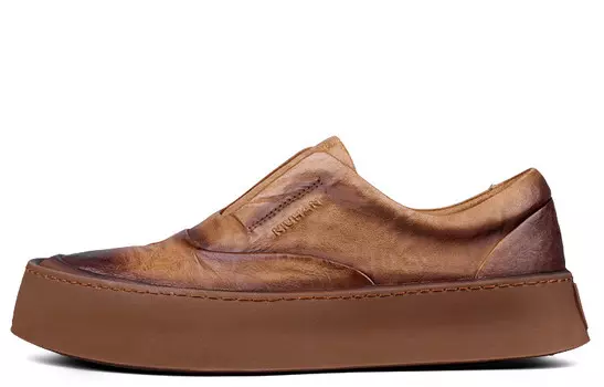 Кеды мужские, обувь для скейтбординга низкая New Korea, темно-коричневый