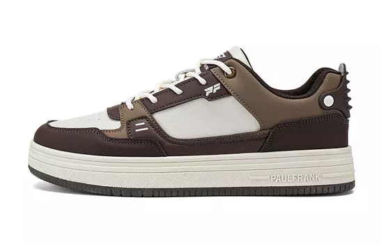 Кеды мужские, обувь для скейтбординга низкая Paul Frank, белый/зеленый