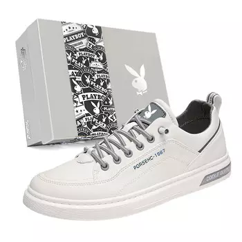 Кеды мужские, обувь для скейтбординга низкая Playboy, бежевый