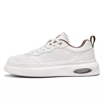 Кеды мужские, обувь для скейтбординга низкая Playboy, белый