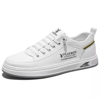 Кеды мужские, обувь для скейтбординга низкая Playboy, белый