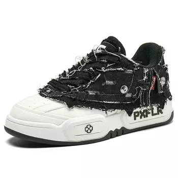 Кеды мужские, обувь для скейтбординга низкая Pxflr, цвет Panda Black-BOX (Clean)