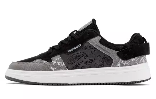 Кеды мужские, обувь для скейтбординга низкая Renben, черный