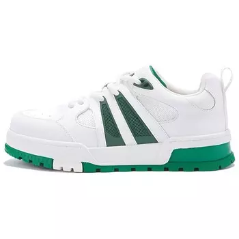 Кеды мужские, обувь для скейтбординга низкая Septwolves, белый/черный