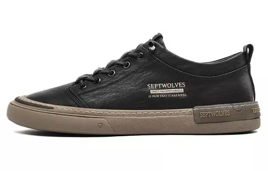 Кеды мужские, обувь для скейтбординга низкая Septwolves, черный