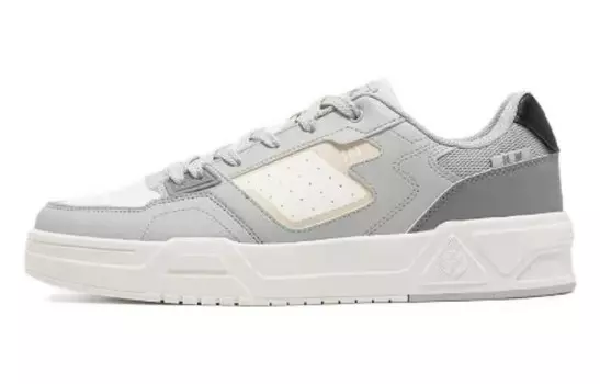 Кеды мужские, обувь для скейтбординга низкая серо-белый 361°