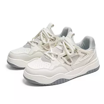 Кеды мужские, обувь для скейтбординга низкая серый/белый Meiretu